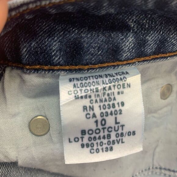 Harley Davidson Size 10 Long Denim Jeans (k1) - Picture 9 of 10